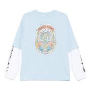 Casablanca Klarblå Skate Print T-shirt Blue, Herr