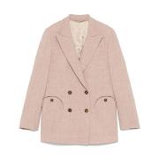 Blazé Milano Beige Blazer Jacka Damkläder Beige, Dam