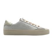 Sun68 Casual Läder Sneakers för Män White, Herr