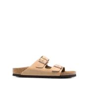 Birkenstock Bruna Lädersandaler Slip-On Stil Brown, Herr