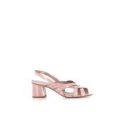 DEL CARLO Flat Sandals Pink, Dam