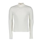 Courrèges Rippad Turtleneck Tröja White, Herr