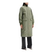 STAND STUDIO Nylon Bomberjacka med Ficklock Green, Dam