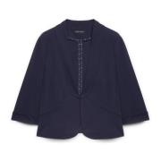 Fiorella Rubino Blazer i Milano-jersey Blue, Dam