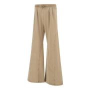 AVAVAV Beige Bomull Jogger Byxor Beige, Dam