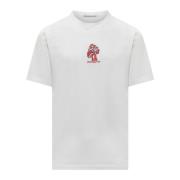 DEPARTMENT FIVE Crew Neck T-shirt med Unik Bröstficka White, Herr