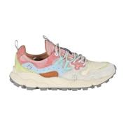 Flower Mountain Trekking sneakers i tekniskt tyg och mocka Multicolor,...