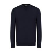 Emporio Armani Stilren Punto Pullover 0920 Blue, Herr