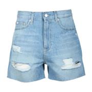 Calvin Klein Jeans Bomull Denim Shorts Blue, Dam