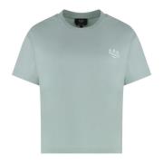 A.P.C. Bomull Crew-Neck T-shirt Green, Dam