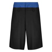 AMBUSH Kontrast Elastisk Midja Bermuda Shorts Black, Herr