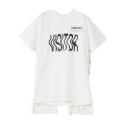 AMBUSH Vit Cape T-shirt med Logodetalj White, Herr