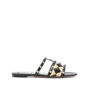 Valentino Garavani Rockstud Slide Sandaler Multicolor, Dam