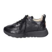 MOMA Vintage Lädersneakers Black, Herr