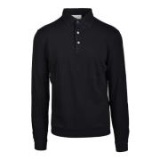 Filippo De Laurentiis Bomull Polo Black, Herr