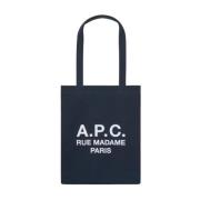 A.P.C. Madame de Lou Rue Handväska Blue, Dam