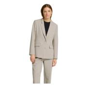 Selected Femme Elegant Skräddarsydd Beige Blazer Beige, Dam