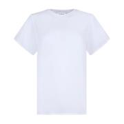 P.A.R.O.S.H. Vit Crew Neck T-shirt White, Dam