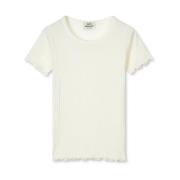 Mads Nørgaard Vanilla Ice Pointella Trixy Tee White, Dam