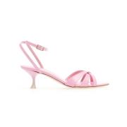 3JUIN Rosa Lack Sandal med 50mm Klack Pink, Dam