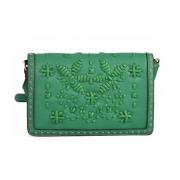 Ermanno Scervino Mini Flap Promise Väska med Justerbar Rem Green, Dam