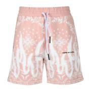 VISION OF SUPER Bomull Bermuda Sweatpants Pink, Herr