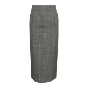 WARDROBE.NYC Midi Contour Kjol Gray, Dam