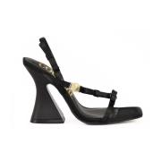 Versace Jeans Couture Stilren Sandal med Gummisula Black, Dam