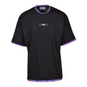 Versace Jeans Couture Bomull T-shirt med unik design Black, Herr