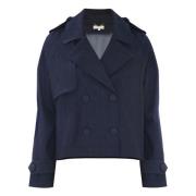 Kocca Stiliga Trench Coats för alla säsonger Blue, Dam