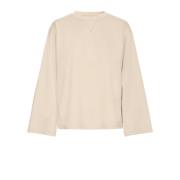 ICHI Klassisk Långärmad Topp Doeskin Beige, Dam