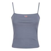 Diesel Stiliga Jersey Tops för Kvinnor Gray, Dam