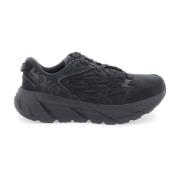 Hoka One One Mocka och Mesh Clifton L Sneakers Black, Dam