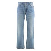 Ami Paris Straight-leg Jeans med Kontrastsömn Blue, Herr