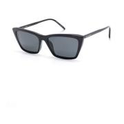 Saint Laurent SL 737 Mica Thin 001 Sunglasses Black, Dam