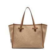 Gianni Chiarini Snygg Läderhandväska Beige, Dam