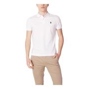 U.S. Polo Assn. Klassisk Vit Polotröja White, Herr