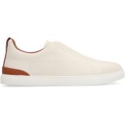 Ermenegildo Zegna Stiliga Slip-On Sneakers White, Herr