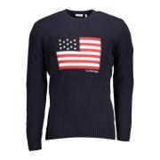 U.S. Polo Assn. Round-neck Knitwear Blue, Herr