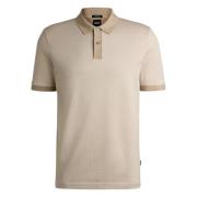 Hugo Boss Bomullspolotröja med 2 knappar Beige, Herr