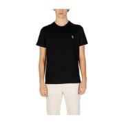 U.S. Polo Assn. Svart Bomull Herr Polo Skjorta Black, Herr