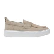 Antony Morato Beige Läder Moccasin med Gummisula Beige, Herr