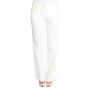 Ermanno Scervino Vita Randiga Straight Fit Byxor White, Dam