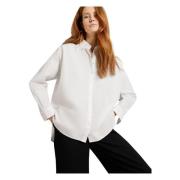 Selected Femme Oversized Bomullsskjorta White, Dam