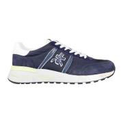 Premiata Svarta mocka- och tygskor Blue, Herr