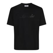 Lanvin Svarta T-shirts och Polos Black, Herr