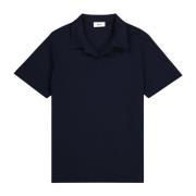 NN07 Navy Blue Polo Shirt Cotton Jersey Blue, Herr