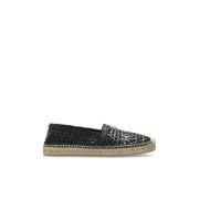 Dolce & Gabbana Espadriller med logotypapplikation Black, Herr