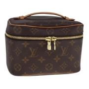 Louis Vuitton Vintage Pre-owned Canvas handvskor Brown, Dam