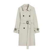 Max Mara Bomullsrockar och trenchcoats White, Dam